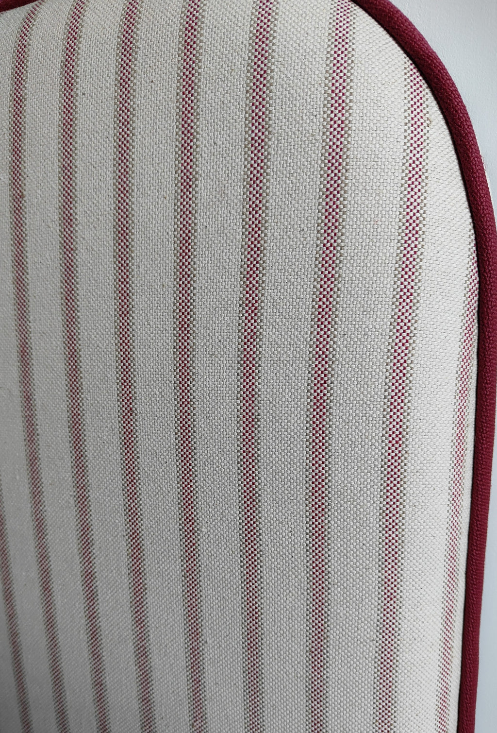 Cabecero Doble Trapa Rayas Granates