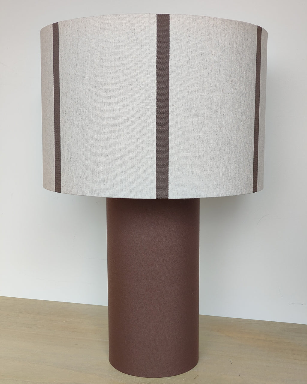 Lámpara Lira Rayas Marrón-Beige