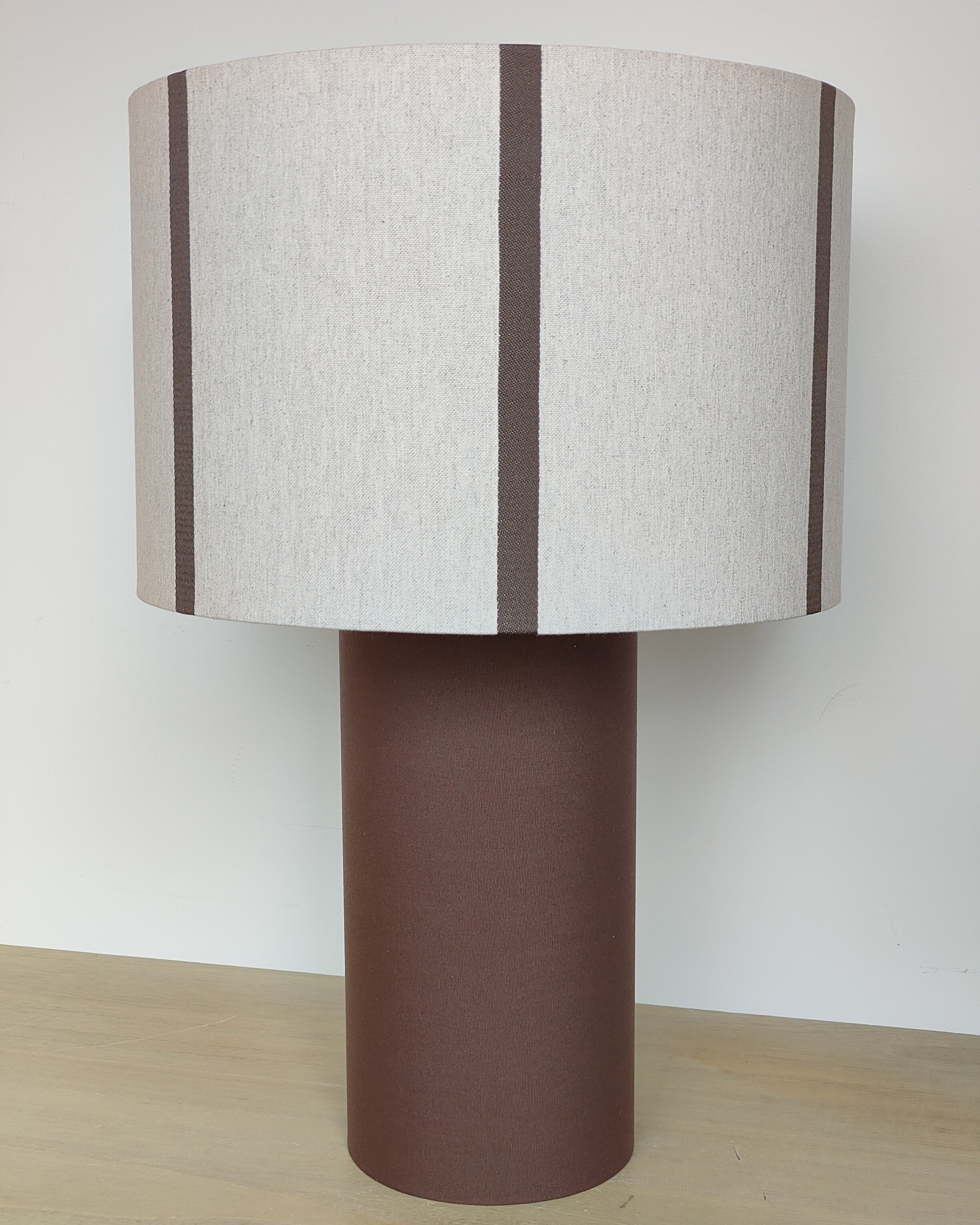 Lámpara Lira Rayas Marrón-Beige