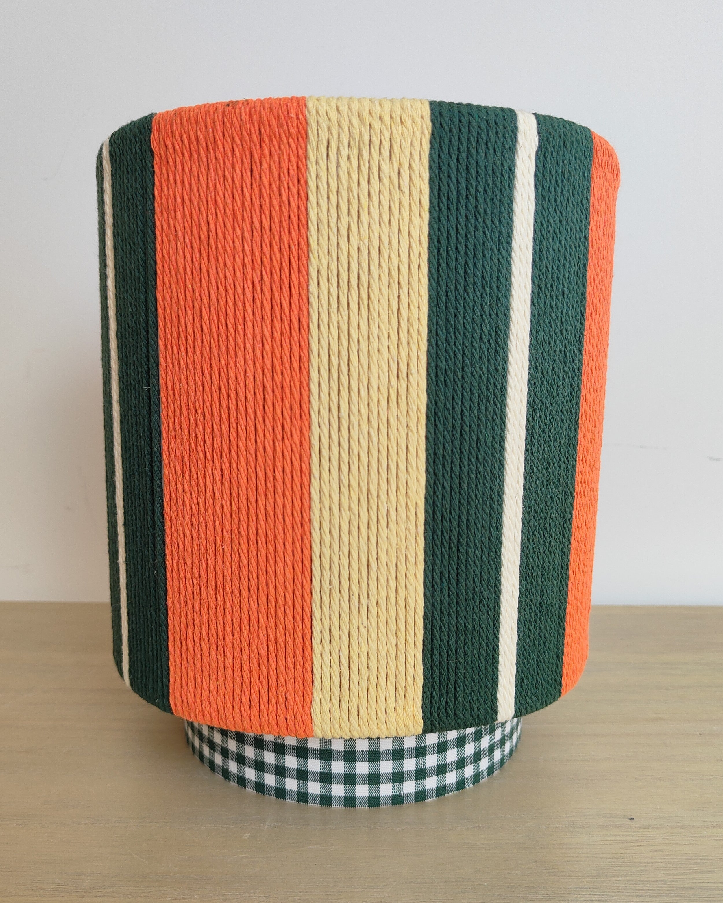 Lámpara Maia Verde-Naranja Vichy