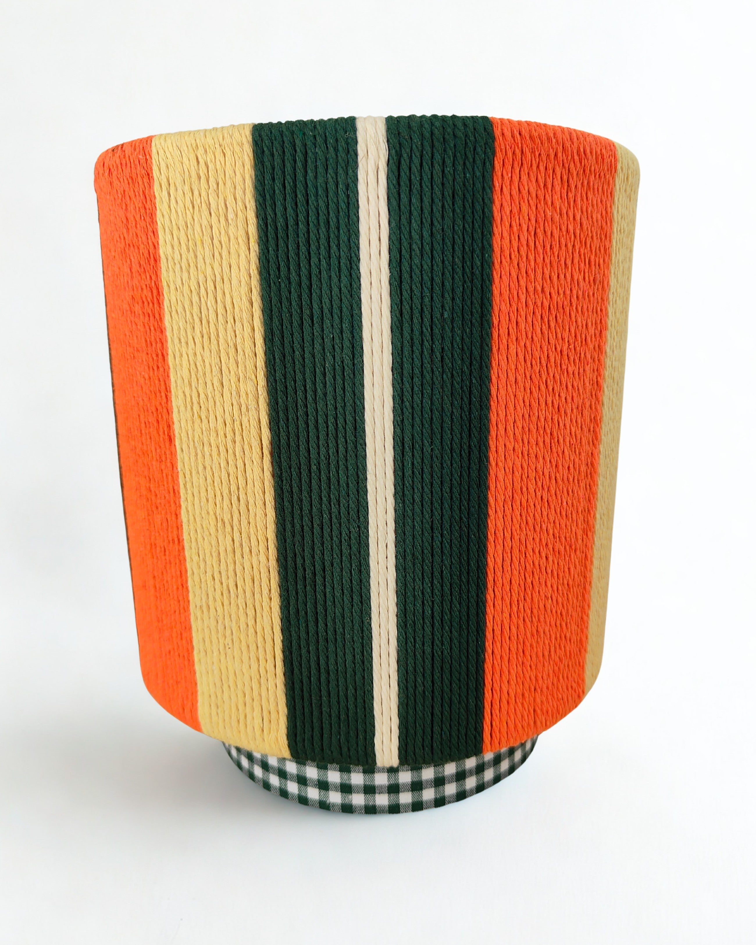 Lámpara Maia Verde-Naranja Vichy