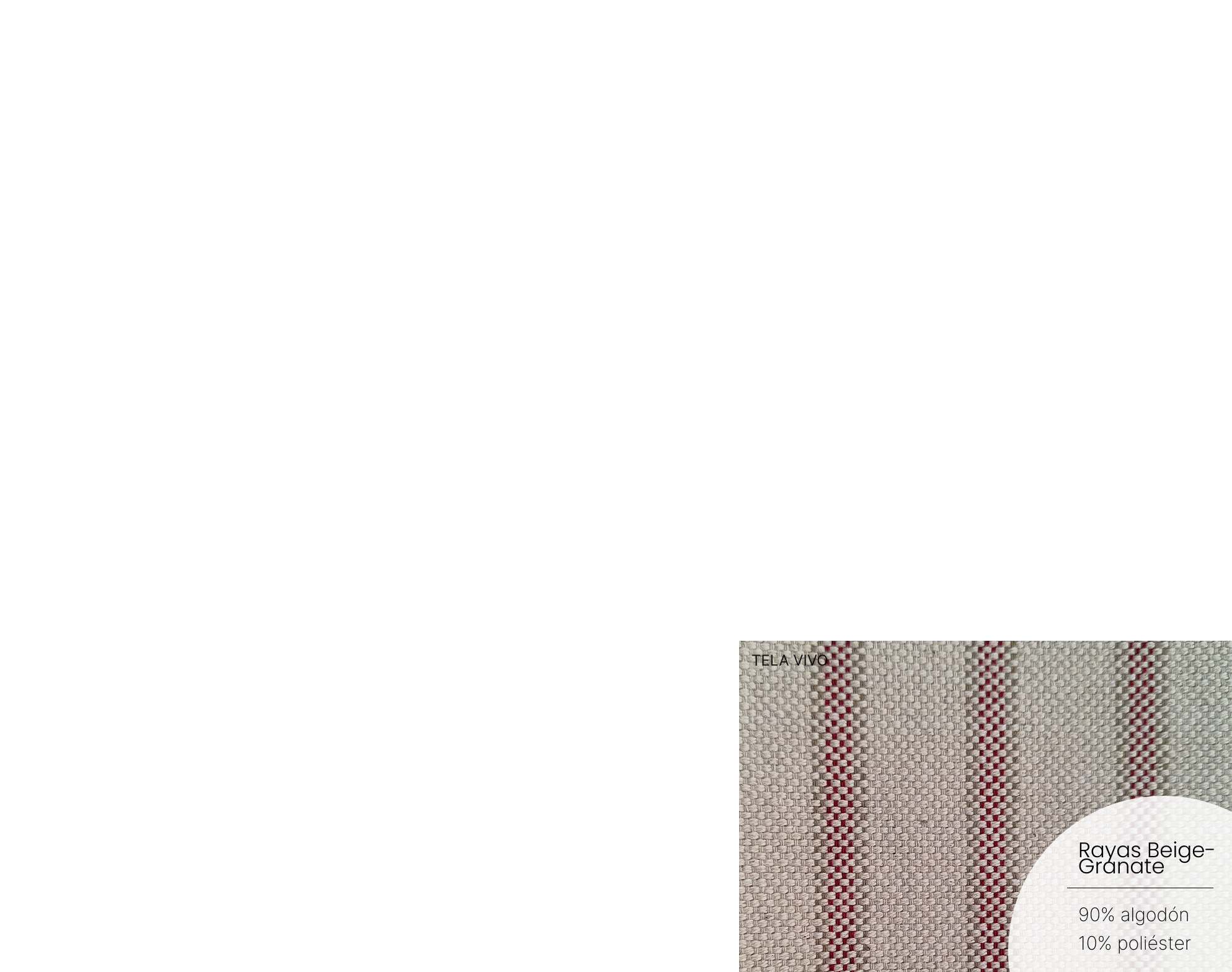 Tela vivo: Rayas Beige-Granate